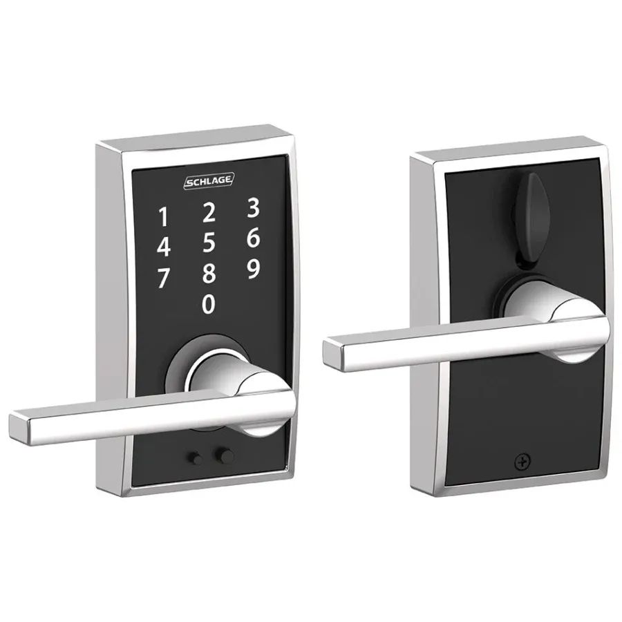 Schlage Century Touch Entry Leverset with Latitude Lever