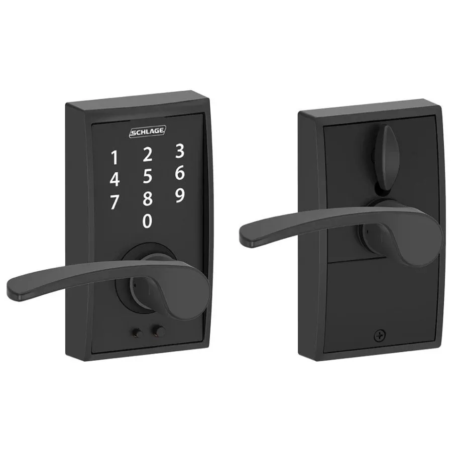 Schlage Century Touch Entry Leverset with Merano Lever