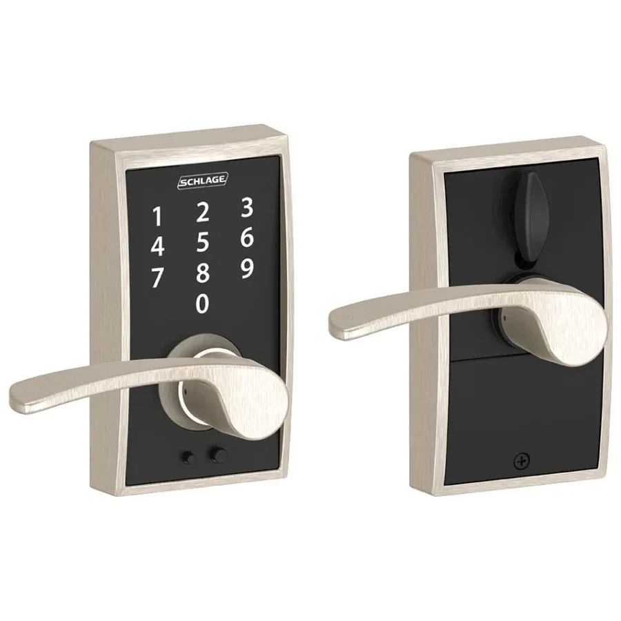 Schlage Century Touch Entry Leverset with Merano Lever