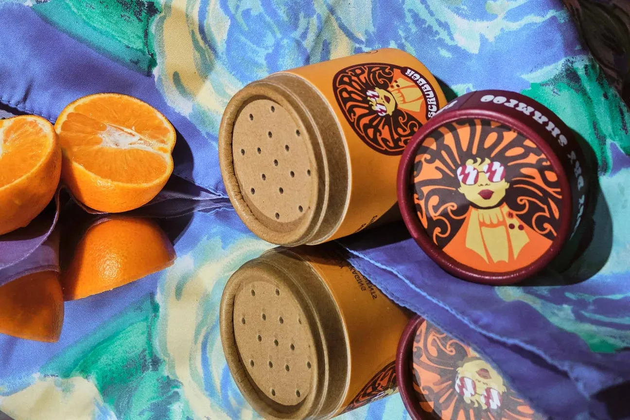Scrubber Plastic Free & Refillable Dry Shampoo - Tangerine & Jasmine