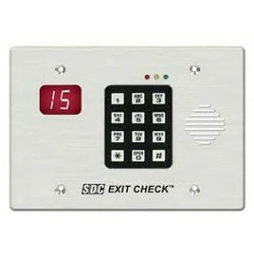 SDC 101-KDENA 101-DE Series Delayed Egress Controller Keypad with Digital Display, Keyswitch Reset, NFPA 101, Selectable Egress Delay