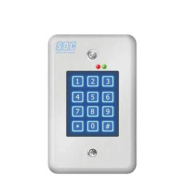 SDC - 918 - Digital Entry Keypad - Indoor - 500 Users - 12/24V AC/DC - Satin Stainless Steel