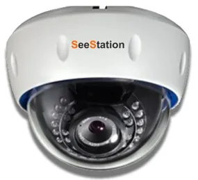 SeeStation (AHD) DOME CAMERA 2MP/1080P 2.8-12mm Varifocal Auto Iris Lens 12VDC  White Plastic Housing