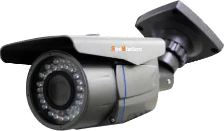 SeeStation C1210AF8-AG Bullet Camera Outdoor 700 TVL Fixed 3.6mm Lens 12V Gray