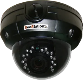 SeeStation C2429AV8 Dome Camera Outdoor 1000 TVL Vandal Resistant  2.8-12mm Varifocal Lens