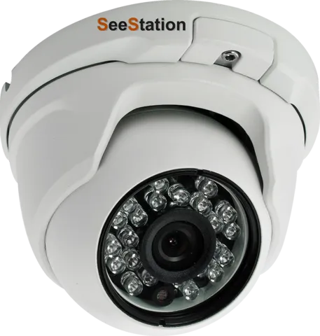 SeeStation C2430AV8 Dome Camera Vandal Resistant 700L 2.8-12mm Varifocal Lens DC-12V