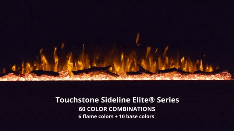 Sideline Elite 60 Inch Recessed Smart Outdoor Weatherproof Electric Fireplace (No Heat) 80049