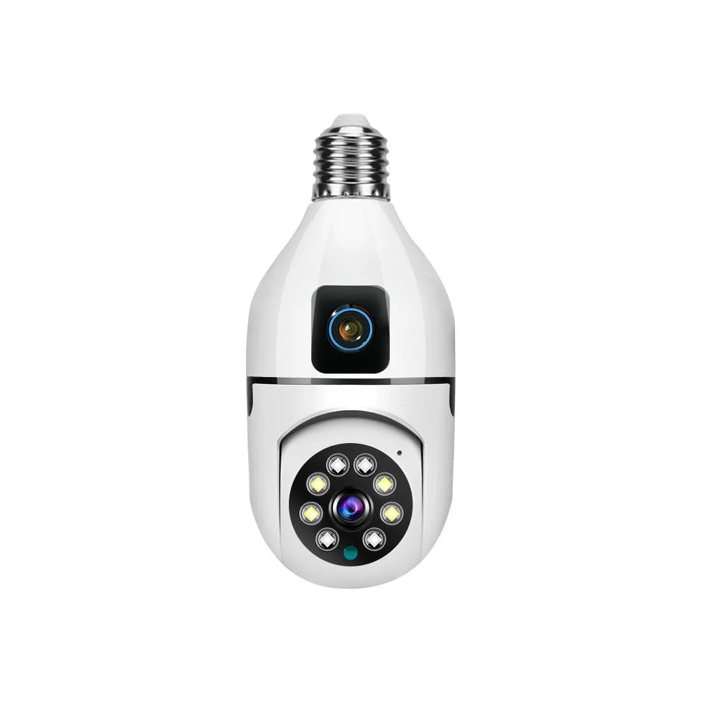 Singel & Dual Lens 360 Rotating Wifi IP Camera Security Lamp HD Color Night Vision PIR Alarm 2 Way Audio Solar Wifi Camera