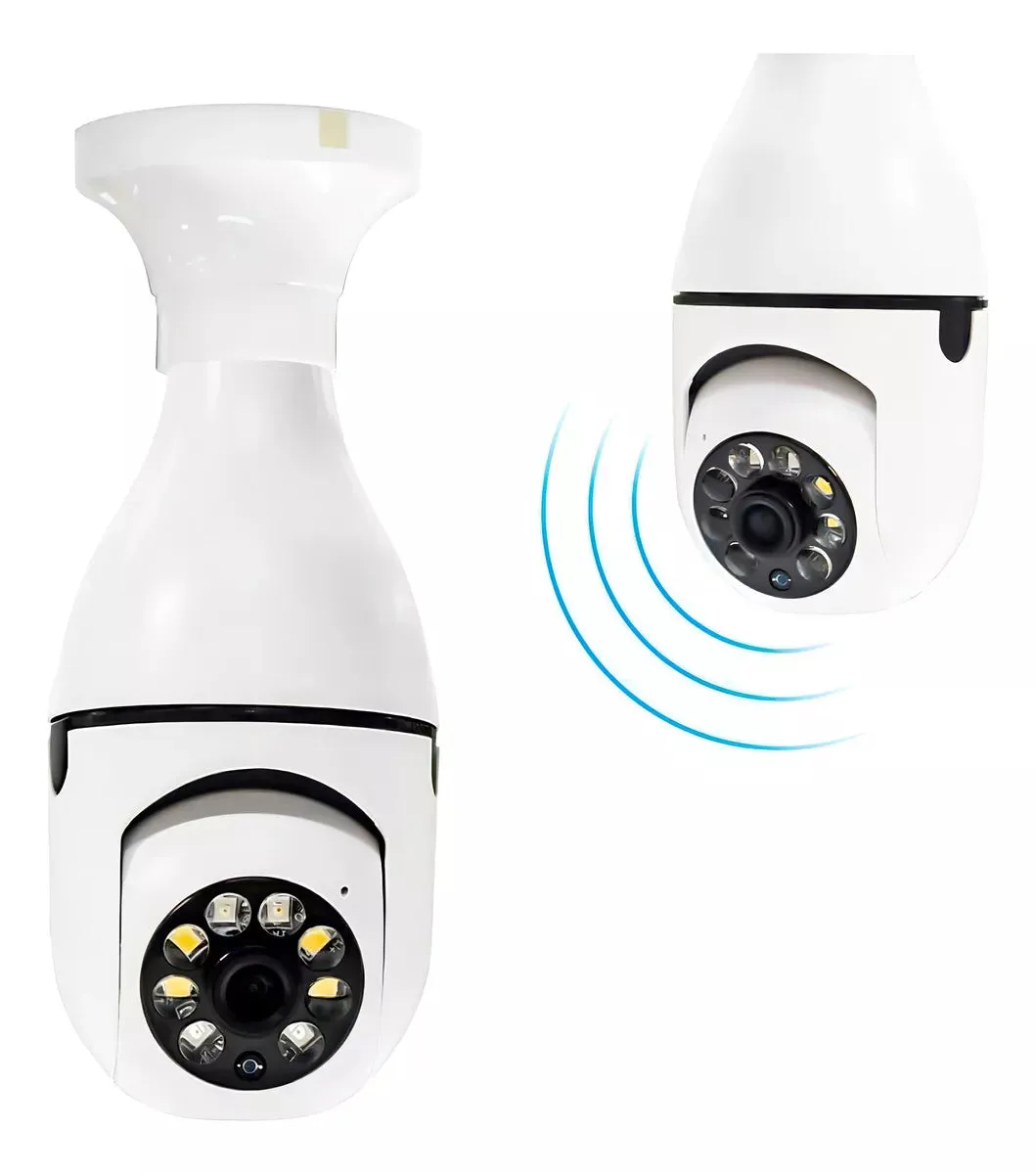 Singel & Dual Lens 360 Rotating Wifi IP Camera Security Lamp HD Color Night Vision PIR Alarm 2 Way Audio Solar Wifi Camera