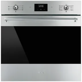 Smeg SFPA6300TVX 60cm Classic Thermoseal Pyrolytic Built-In Oven - Ex Display Discount
