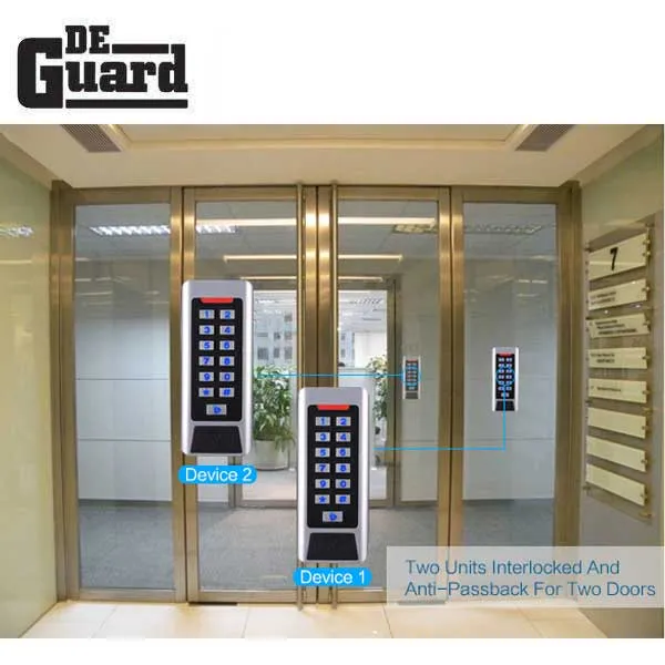 Stand Alone Access Controller -  HID Prox Card Reader & Keypad Controller - Single or Double Doors - Waterproof IP68