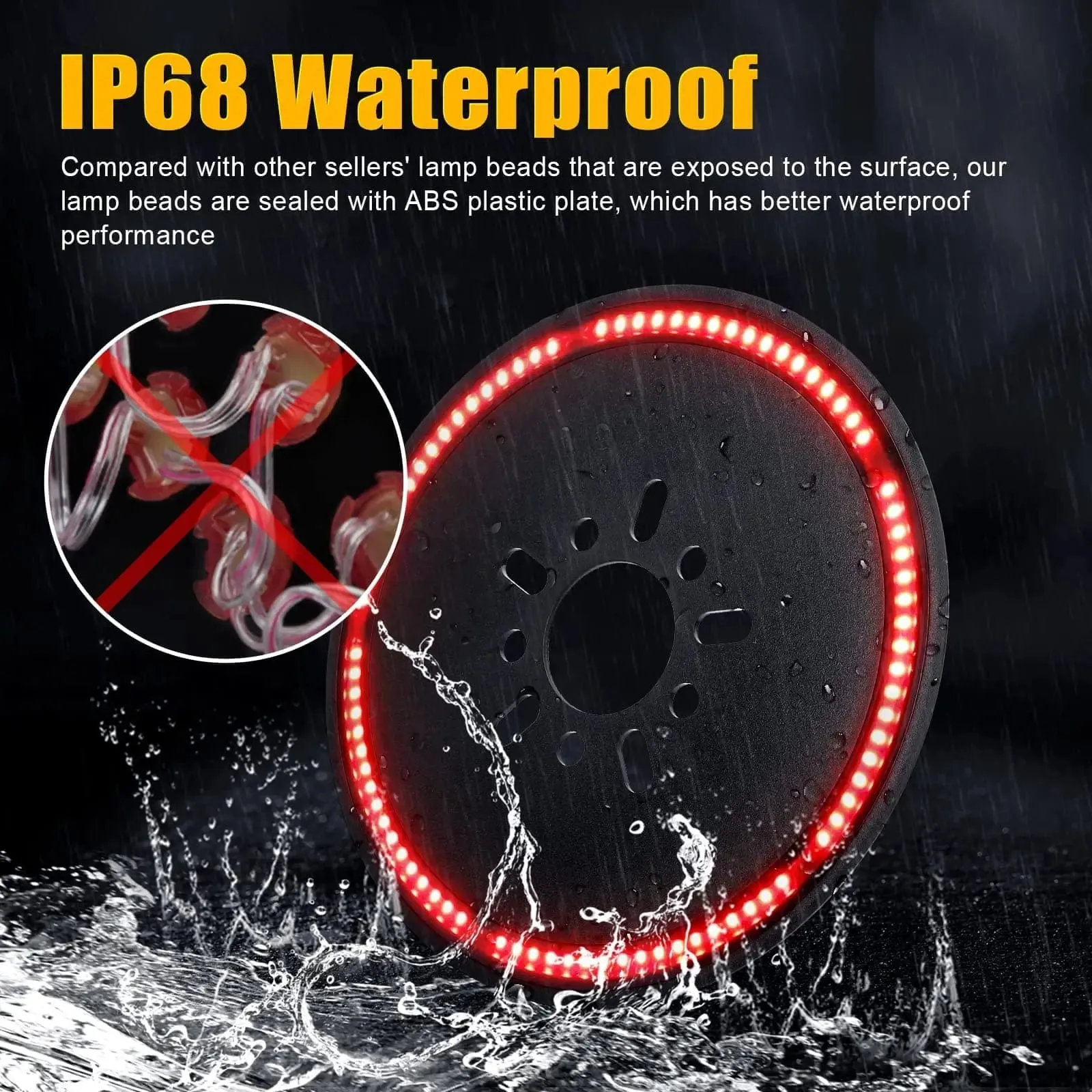 Suparee Jeep Wrangler JL LU Spare Tire  Brake Light for Wrangler 2018-Later with Plug N Play