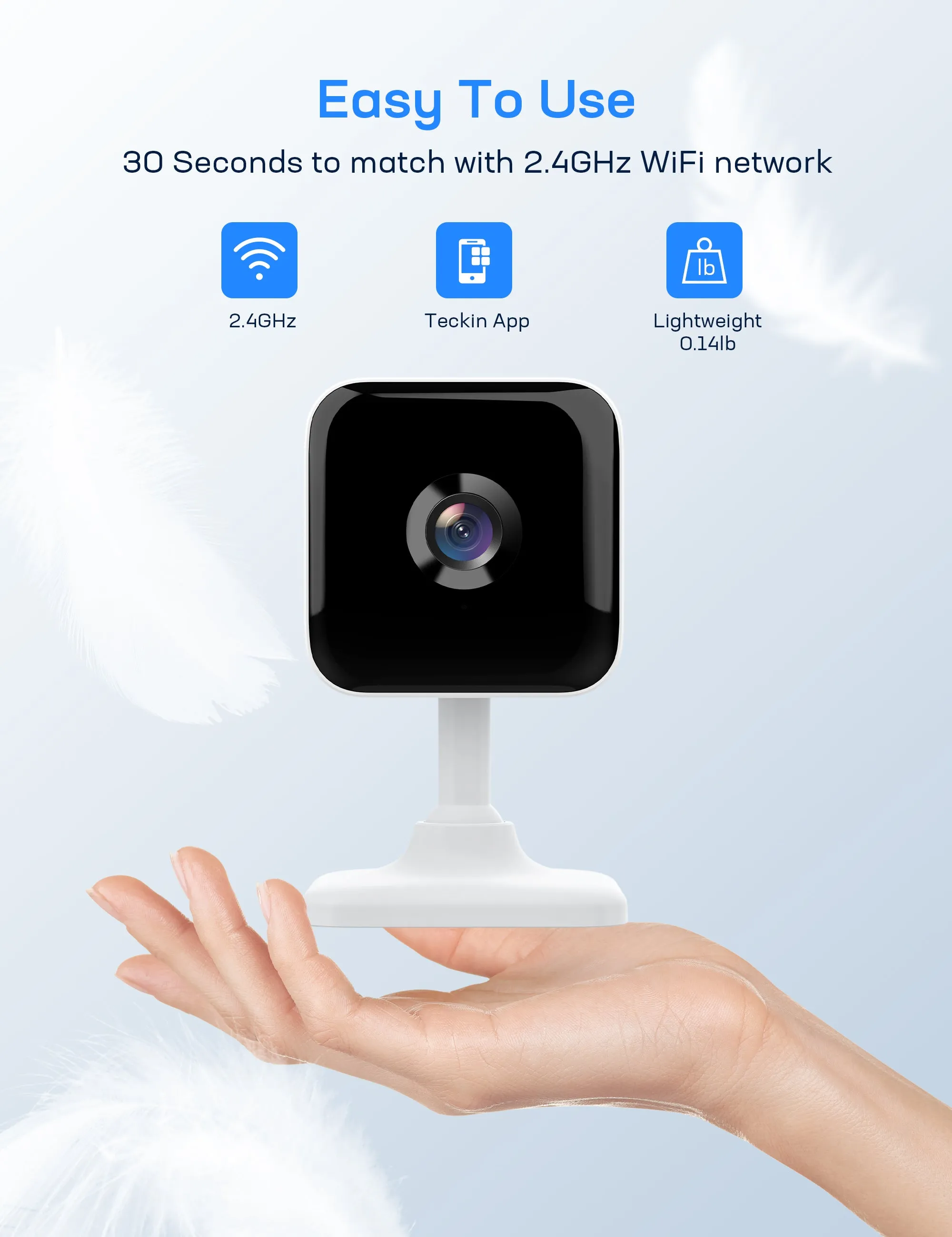 Teckin TC100 1080P Security Camera with Two-Way Audio