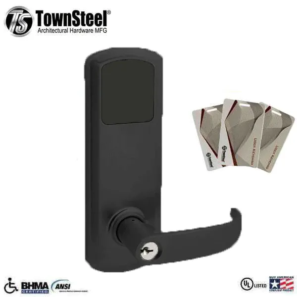 Grade 1 Right-Handed TownSteel E-Genius 4000 RFID Electronic Touch Keypad Lock (Entry) - 4 On Center - Optional Finish