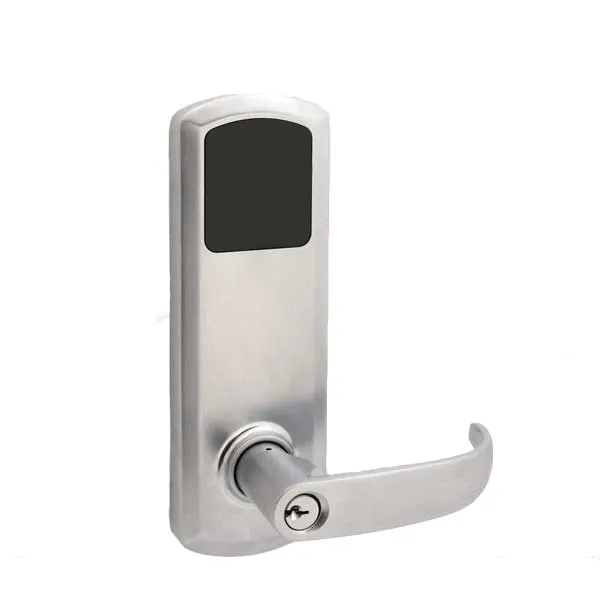 TownSteel - E-Genius 5000 - Interconnected Electronic Touch Keypad Lock - Entry - RFID & Wi-Fi - 5-1/2" - On Center - Right Handed - Satin Chrome - Grade 1