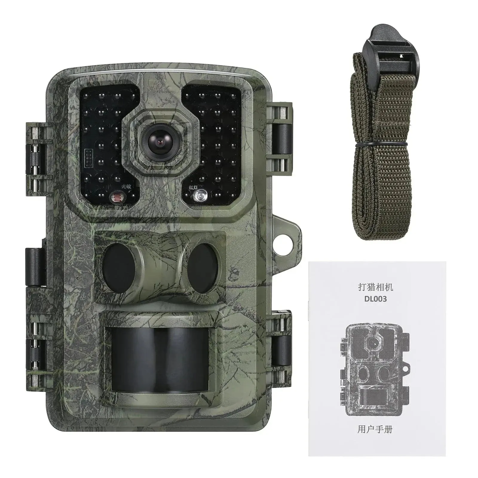 Trail Camera 16MP 4K Waterproof Game Hunting Camera with Night Vision for Wildlife Monitoring Hunting