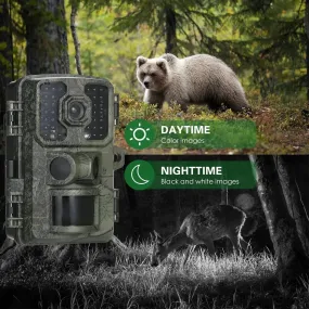 Trail Camera 16MP 4K Waterproof Game Hunting Camera with Night Vision for Wildlife Monitoring Hunting