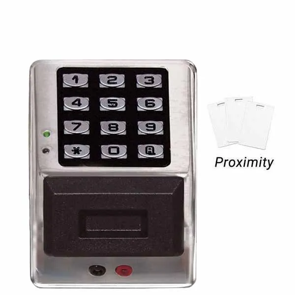 Trilogy PDK3000 -  Weatherproof Digital PROX Access Control Keypads w/ Audit Trail  - Satin Chrome - 26D (Alarm Lock)