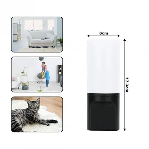 Tuya WiFi Wall Lamp with Smart Security Camera – Remote-Controlled Rotating Lens