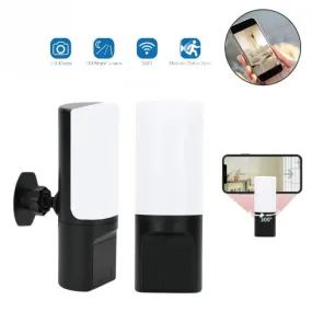 Tuya WiFi Wall Lamp with Smart Security Camera – Remote-Controlled Rotating Lens