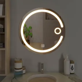 UNIQUE MIRROR Wall Mirror with Touch-Sensor Three Light-Changing Functions and sensors for The Living Room, Dining Room, and Hallway Stylish Rectangular led Light Mirror. (15x15)