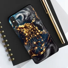 US Map Night Vision Phone Case - Glow in the Dark Design, iPhone and Samsung Cover, Unique & Stylish Protective Case