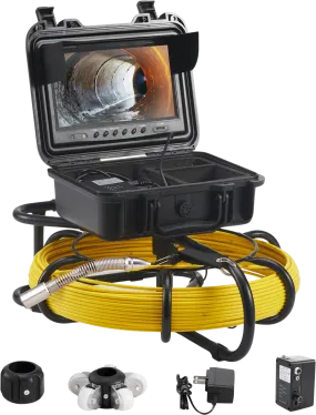 Vevor Sewer Camera 230' 70m Pipeline Inspection 9" Screen 16 GB SD Card New
