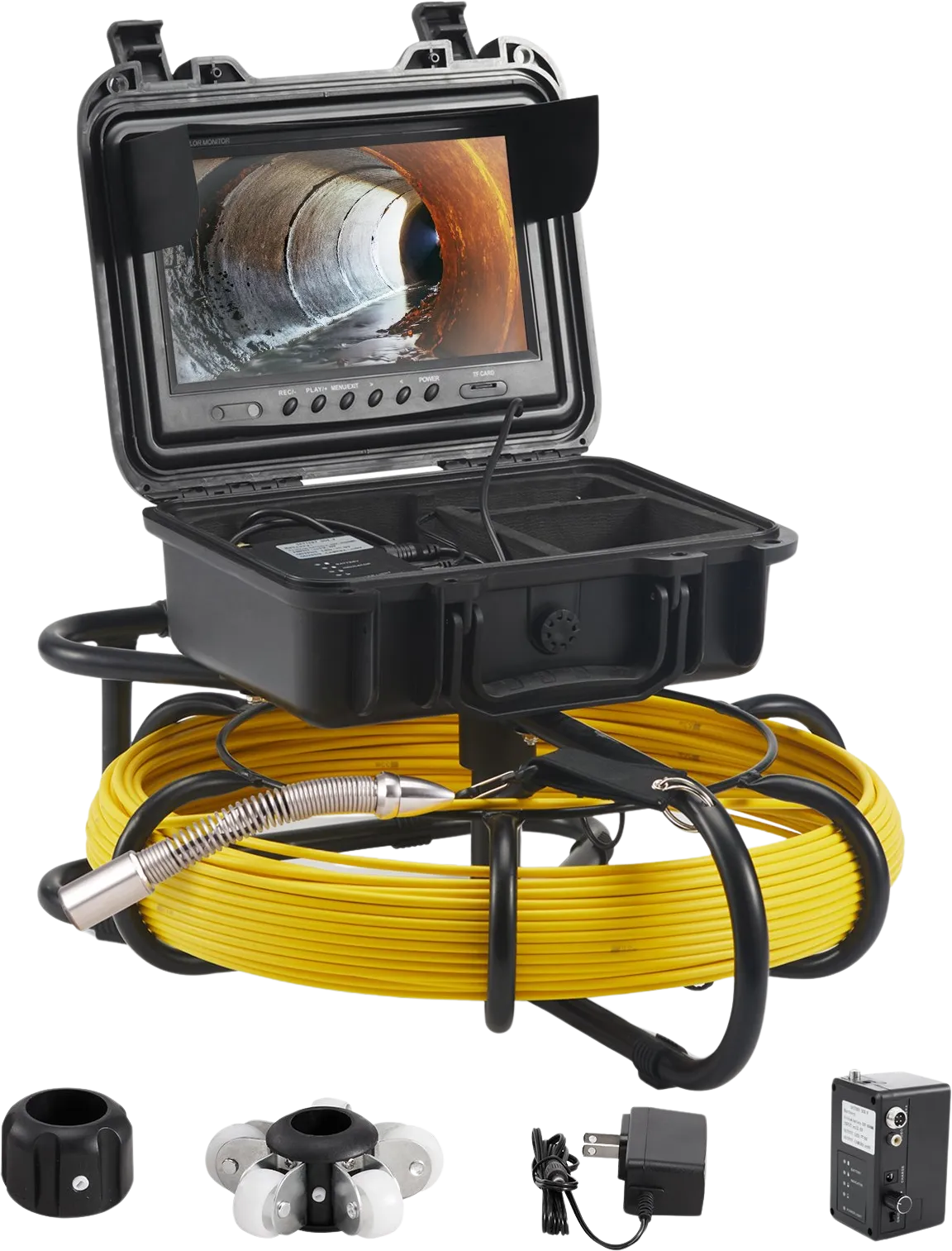 Vevor Sewer Camera 230' 70m Pipeline Inspection 9" Screen 16 GB SD Card New