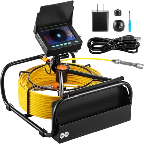 Vevor Sewer Camera 32.8' Cable Waterproof 4.3" Color LCD Display with DVR and 16GB SD Card New