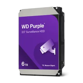WD 6TB Purple WD64PURZ Surveillance 3.5" SATA 5400rpm 256MB Cache HDD