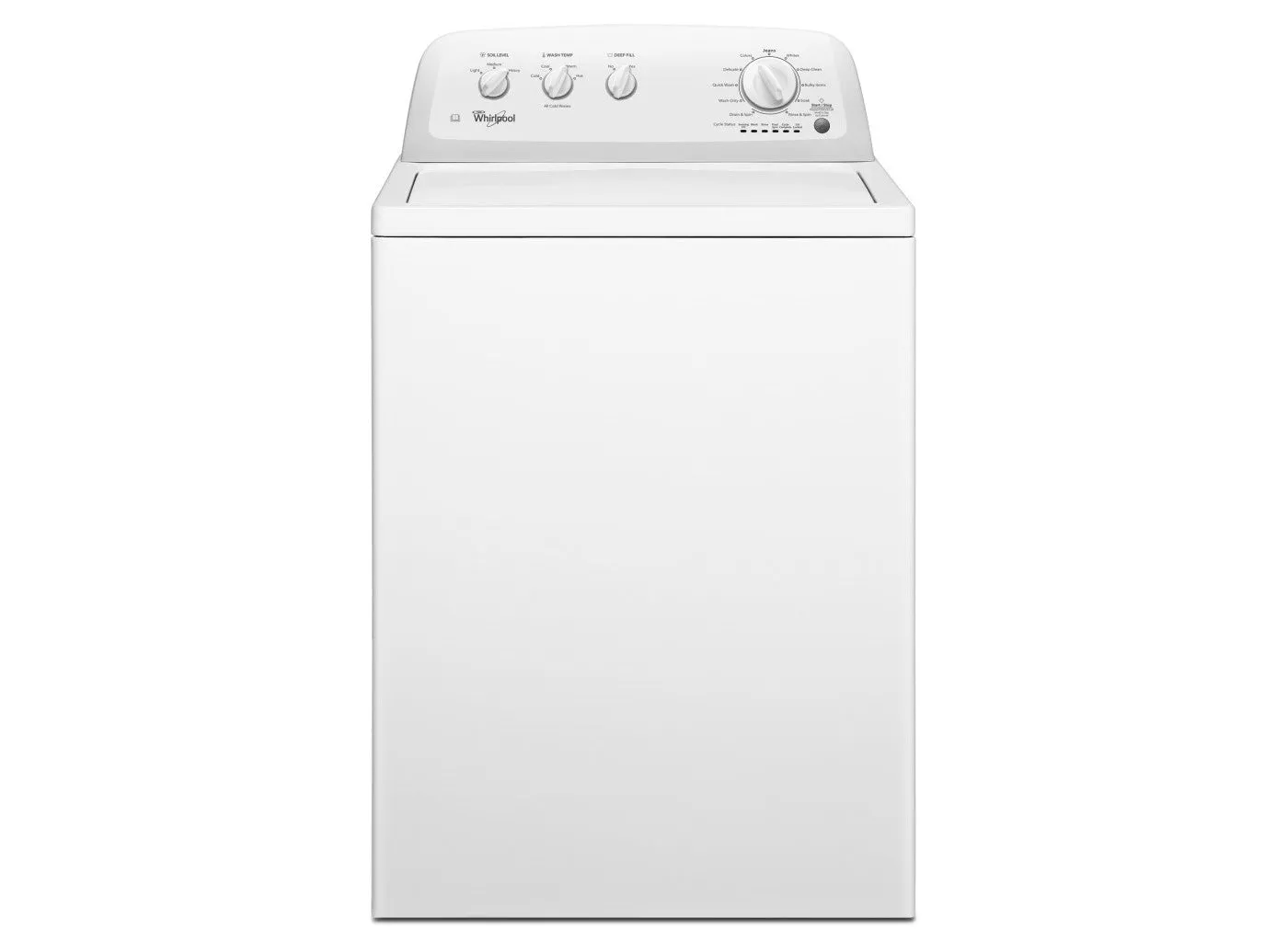 Whirlpool 27" Top Load High Efficiency (HE) Washer w/Knob Control 3.5 cu.ft. WTW4705