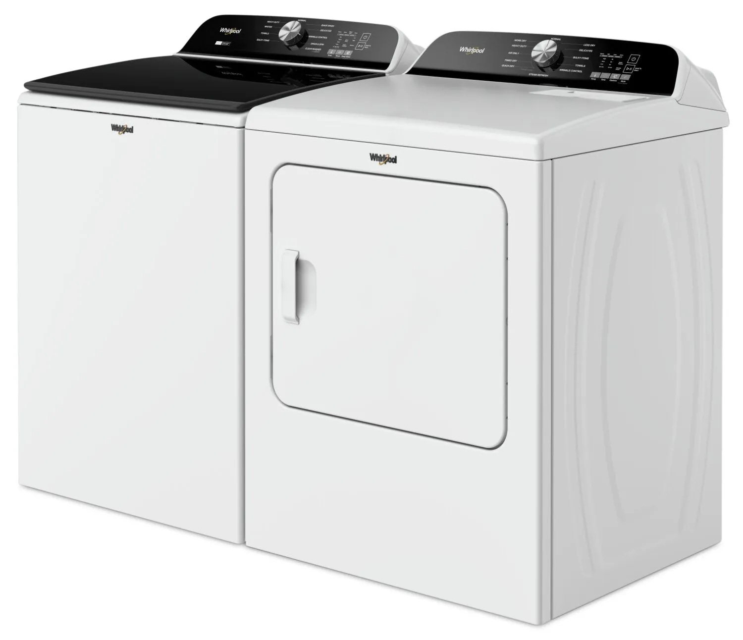Whirlpool 6.1 Cu. Ft. Top-Load Washer with Removable Agitator and 7 Cu. Ft. Electric Dryer - WTW6157W/YWED615W