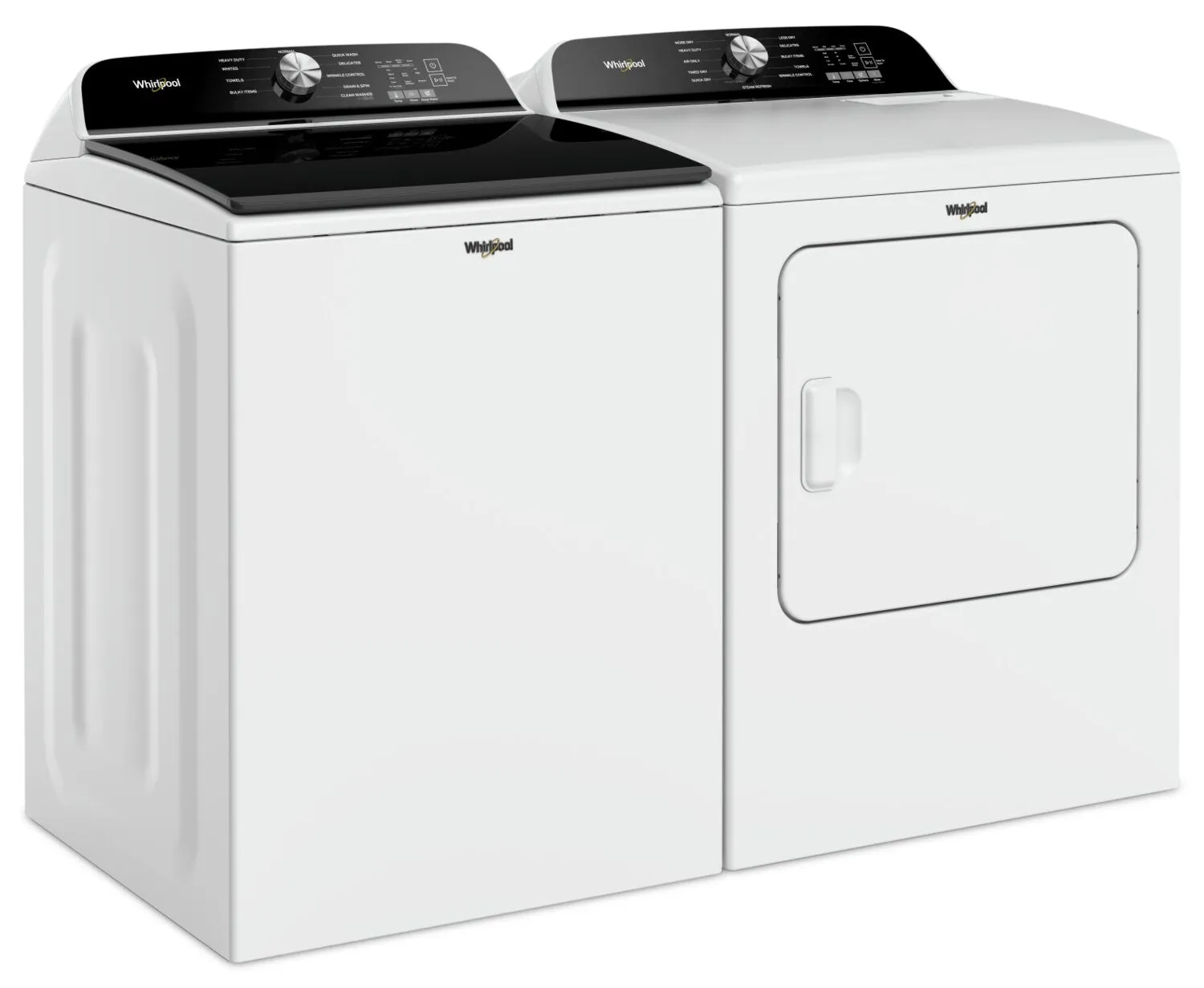 Whirlpool 6.1 Cu. Ft. Top-Load Washer with Removable Agitator and 7 Cu. Ft. Electric Dryer - WTW6157W/YWED615W