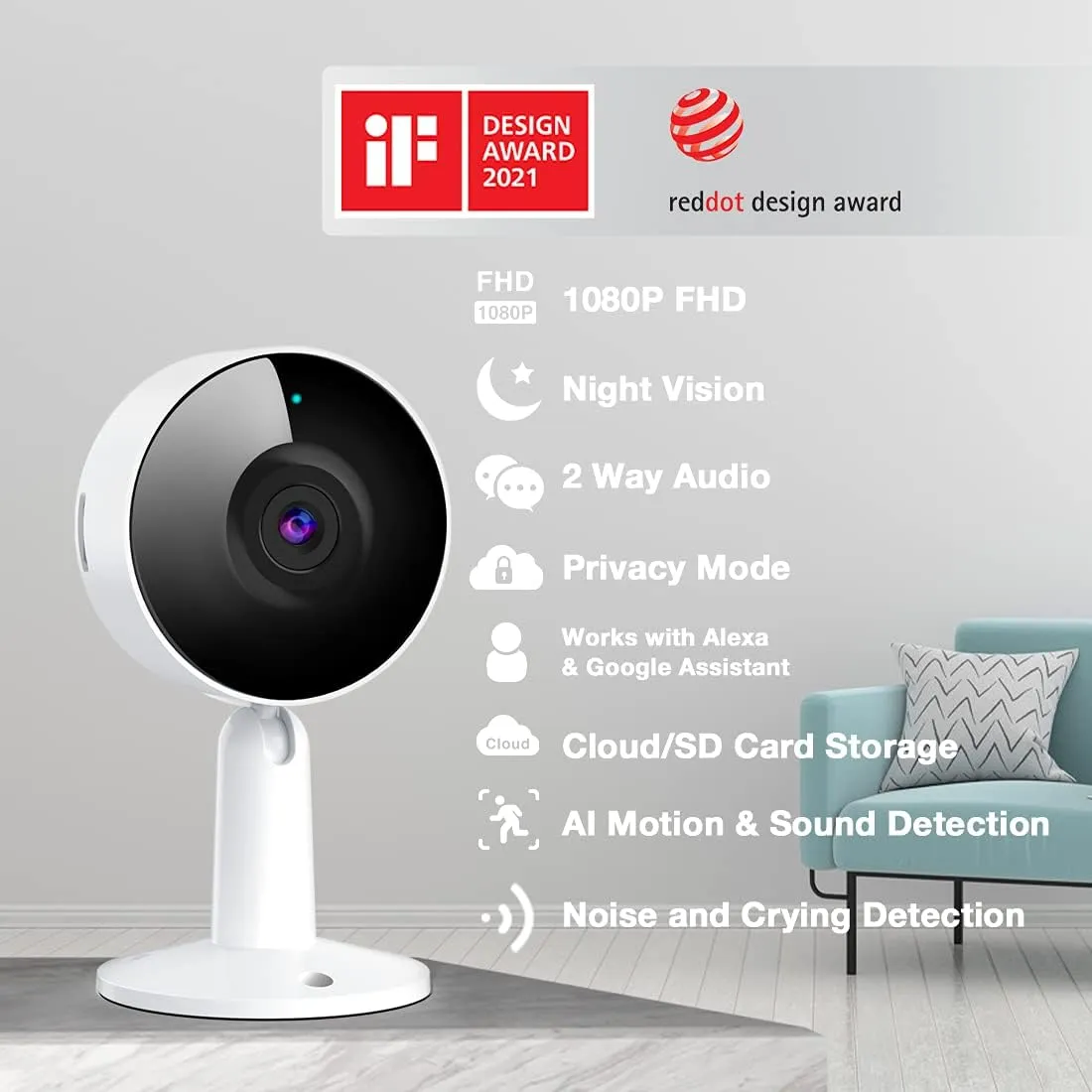 WiFi IP Security Camera Wireless Indoor CCTV System Home Baby Pet Monitor Cam