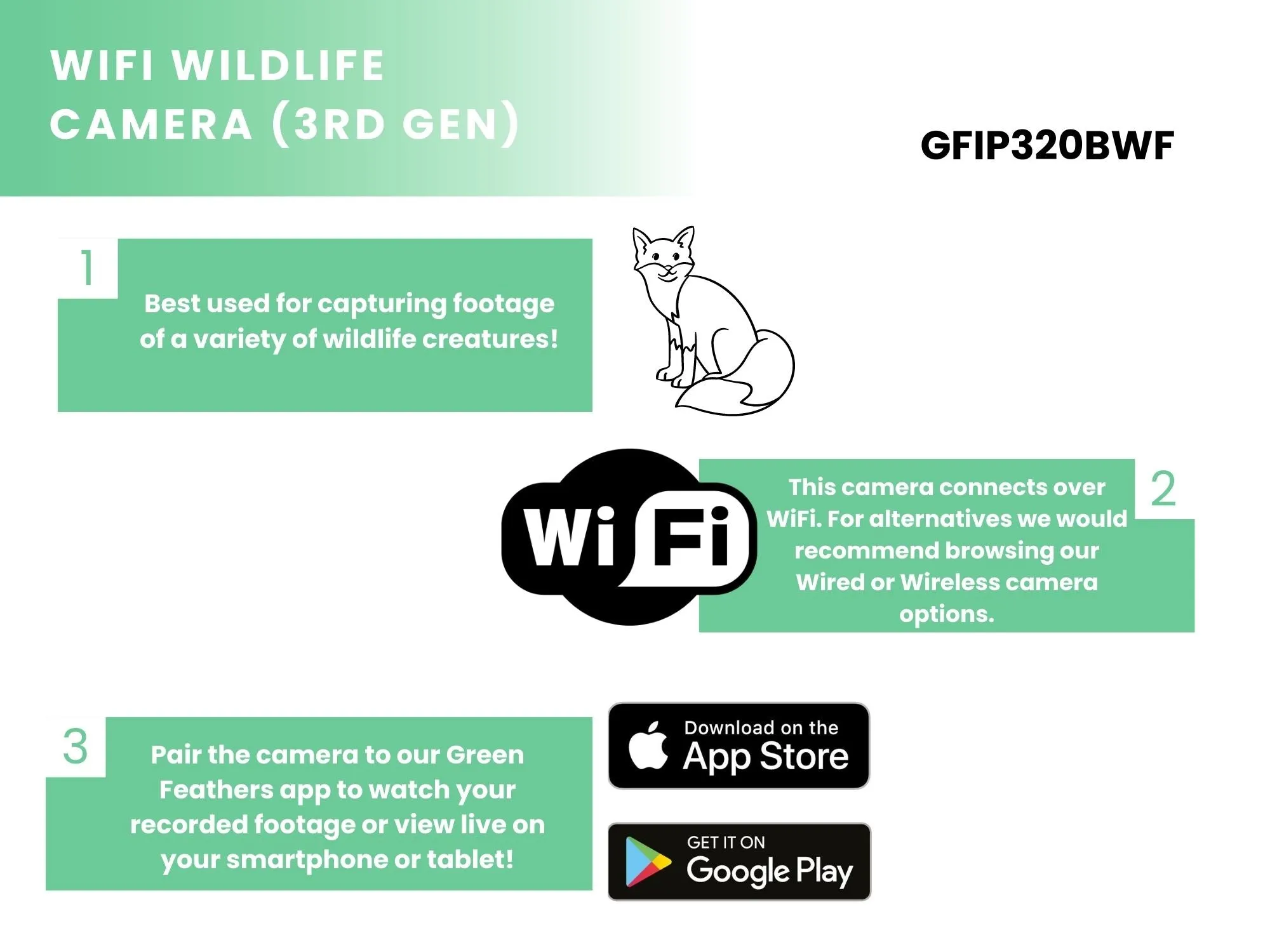WiFi Outdoor Wildlife HD Camera