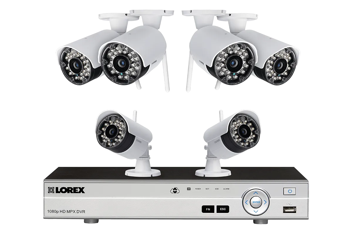 Wireless Camera System with 6 Cameras and 8 Channel DVR