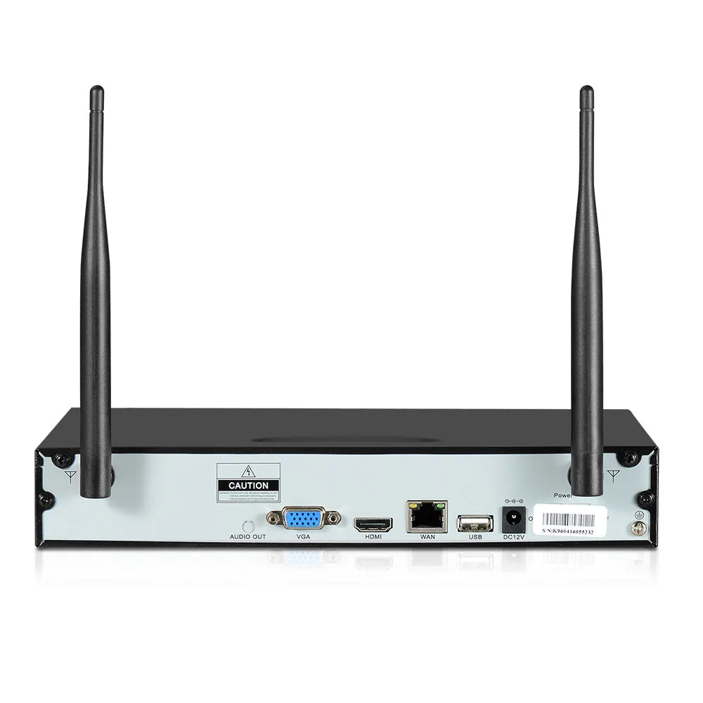 Wireless CCTV Security System 8CH NVR 3MP 8 Bullet Cameras 2TB