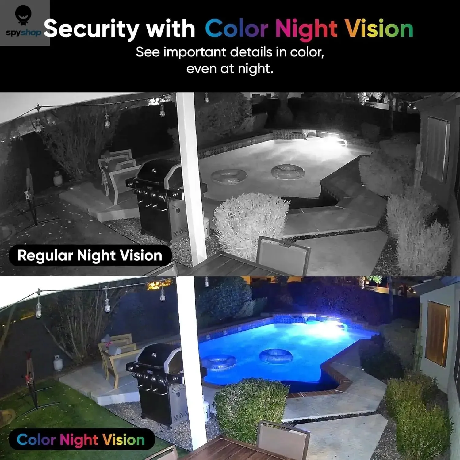 Wyze Cam v4, 2K HD Wi-Fi Smart Home Security Camera, Indoor/Outdoor Use, Pet/Baby Monitor, Motion Activated Spotlight/Siren,