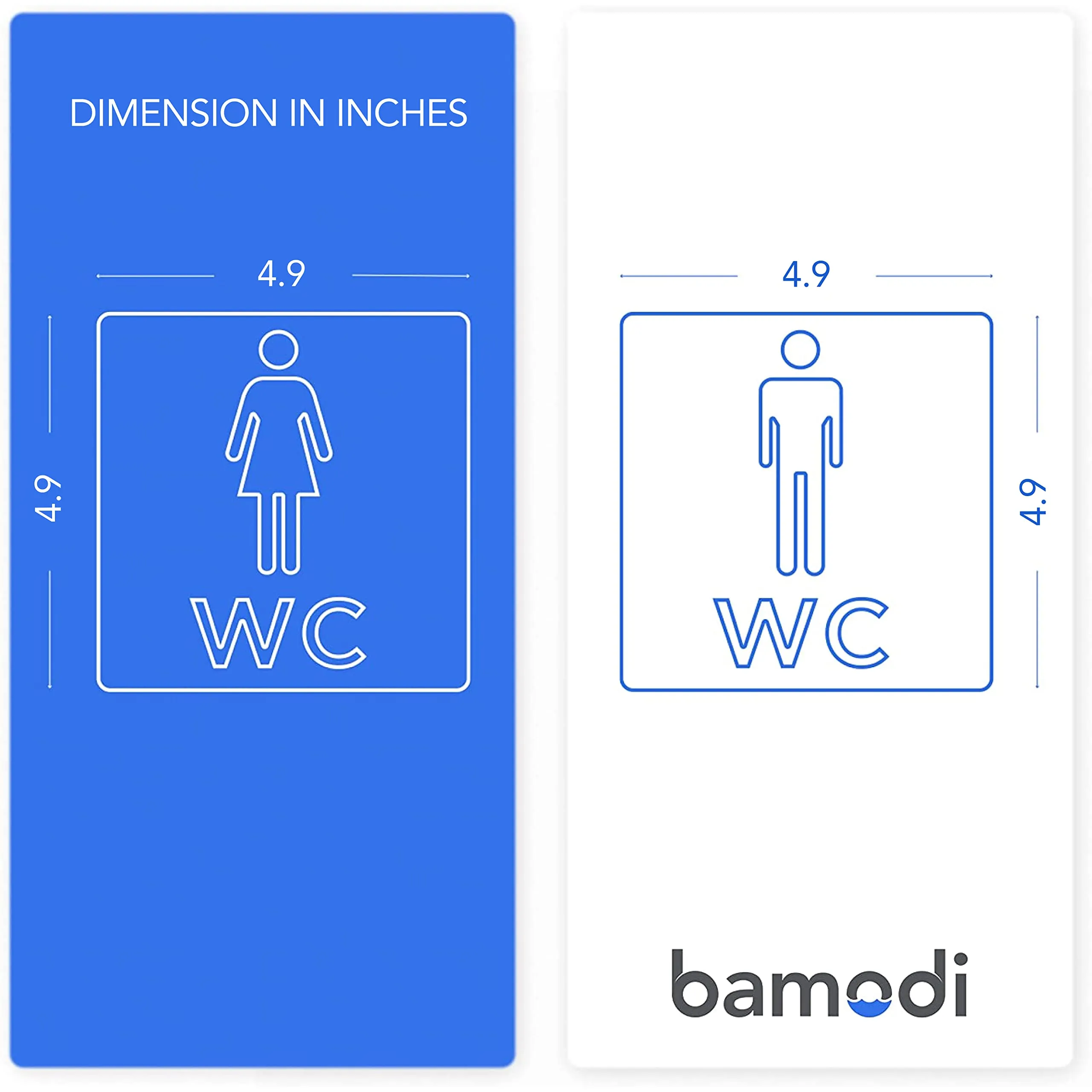 Xxl Toilet Signs Selfadhesive  Male And Female Bathroom Signs  Men And Women