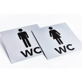 Xxl Toilet Signs Selfadhesive  Male And Female Bathroom Signs  Men And Women