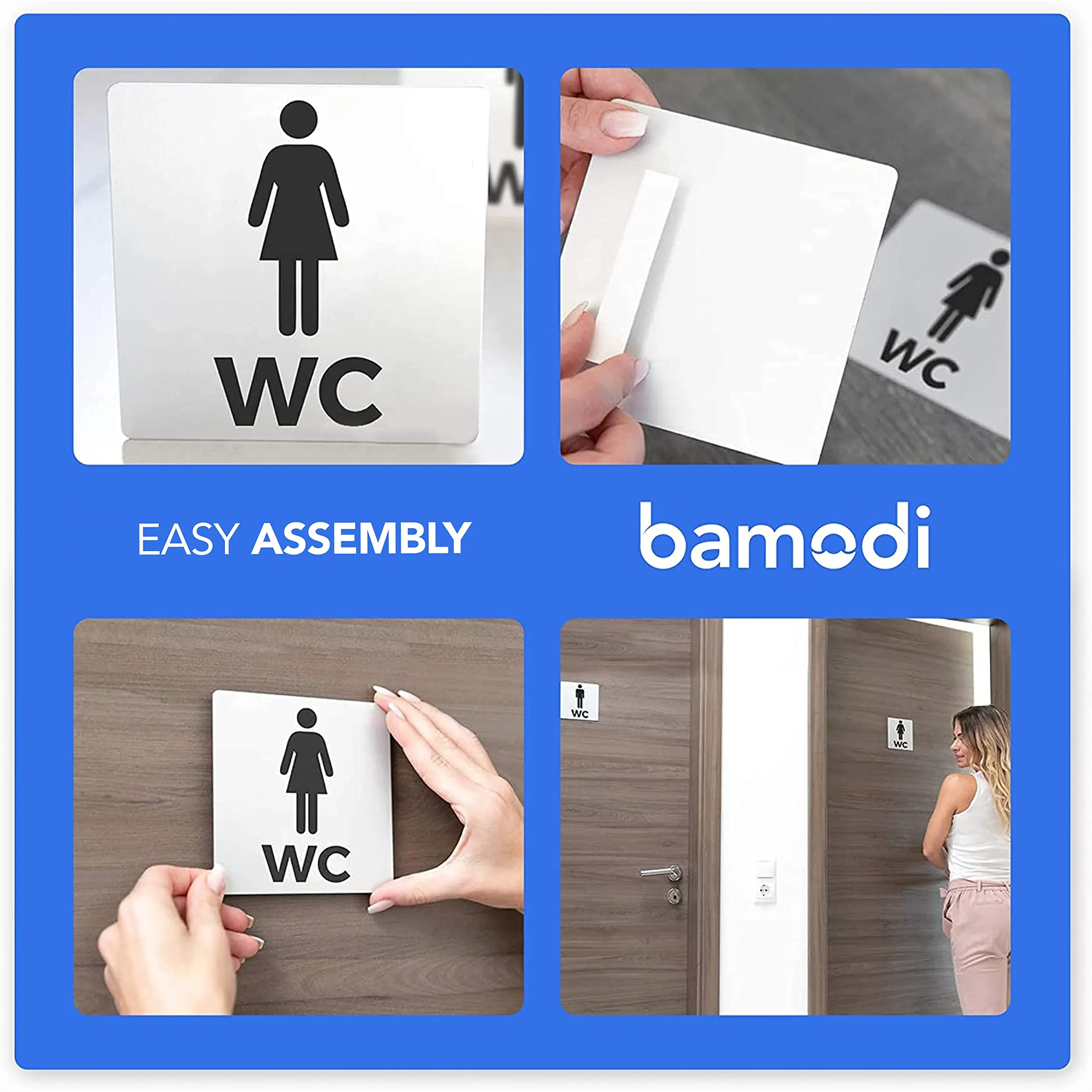 Xxl Toilet Signs Selfadhesive  Male And Female Bathroom Signs  Men And Women